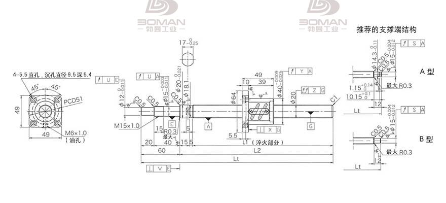 KURODA GP2004ES-AALR-0605B-C3F 黑田精工丝杠验收标准