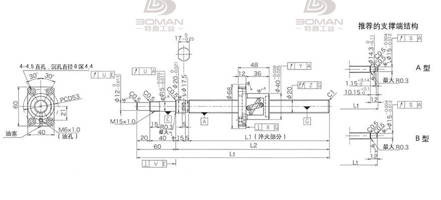 KURODA GP2005DS-BALR-0605B-C3S 黑田丝杆有哪些系列