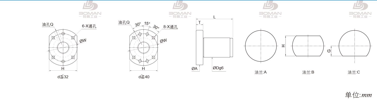 PMI FSDU4005B-4.0P pmi研磨丝杆